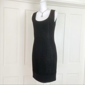 Andrew Gn black sleeveless lace dress 42